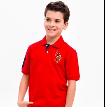 KIDS US POLO MULTI COLOR POLO SHIRT RED